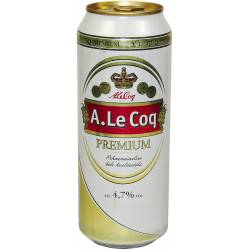 Пиво A.Le Coq Premium 4.7% 0,5л з/б