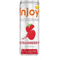 Напій Strawberry (полуниця) 0.5л з/б ТМ InJoy