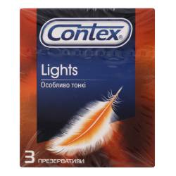 CONTEX Презервативи Lights особливо тонкі 3 шт