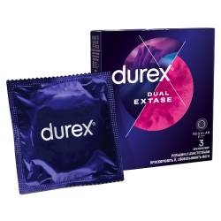 DUREX Презервативи Dual Extase 3 шт