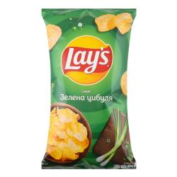 Чіпси картопляні зі смаком зеленої цибулі Lay's м/у 120г