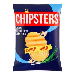 Чіпси картопляні хвилясті Сирний соус з цибулею Chipster's м/у 110г