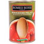 Томати очіщені  Pomodoro Pelati 400г Romeo Rossi Італія