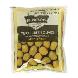 Оливки зелені з кісточками д/п 170г ТМ Decartes Olives