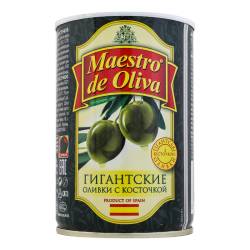 Оливки гігантські з/к 420г Maestro de Oliva