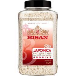 Крупа Рис Японіка (для суші) 800г пл/б BISAN