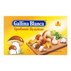 Бульйон курячий білий гриб (бл х 8шт) ТМ Galina Blanca