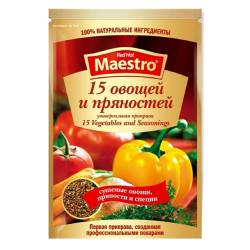 Приправа 15 овочів і прянощів 25г Red Hot Maestro
