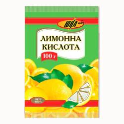Лимонна кислота  100г ТМ  ЮНА