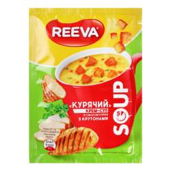 Крем-суп зі смаком курки з крутонами 17 гр Reeva