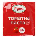 Паста томатна 25% 70г (сашет) Руна Фото 1