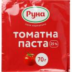 Паста томатна 25% 70г (сашет) Руна Фото 2