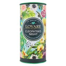 Чай зелений з ароматом малини Ніч Клеопатрі LOVARE 80г туб