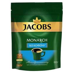 Кава розчинна без кофеїну Jacobs Monarch м/у 60г.
