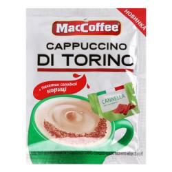 Кава розчинна Cappuccino DI TORINO з Корицей MacCoffee 25г.