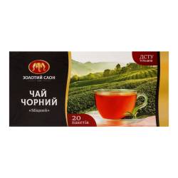 Чай чорний Міцний Золотий Слон 20*1,3г