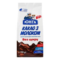 Какао з молоком без цукру Юнга пакет 150 г