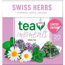 Чай зелений Швейцарські трави Tea Moments 20*1,7г