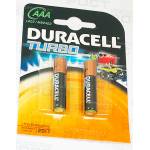 Блок батарейок Duracell AAA MN2400 1.5V 2шт Turbo