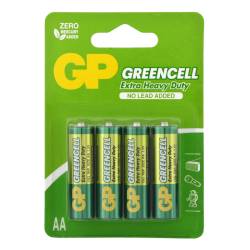Батарейка GP GREENCELL 1.5V сольова 15G-2UE4  R6 AA блістер /Китай/