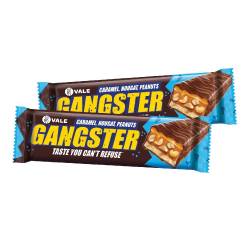 Батончик Gangster з арахісом, нугою та карамеллю глазурований кондитерською глазур'ю 100г РИФ