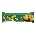 Горіховий батончик-мюслі з фруктами частково глазурований 40г Nutty Way