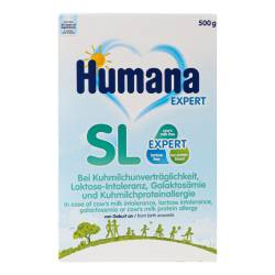 Суміш безлактозна Humana-SL 500г Німеччина