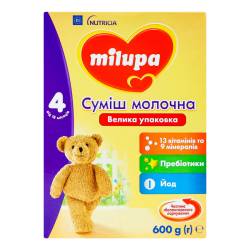 Молочна суміш MILUPA 4 600г Nutricia