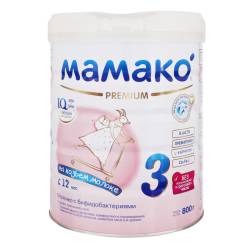Суміш на основі козячого молока МАМАКО 3 (від 12 міс) 800 г