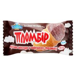 Пломбір 12% Шоколадний ст. 70г ТМ Хладик