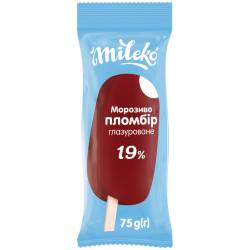 Морозиво Ескімо ванільне в шок.глазурі  19%  75г ТМ Mileko