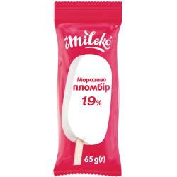Морозиво Ескімо ванільне 19%  65г ТМ Mileko