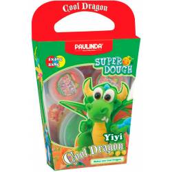 PL-081378-13 Маса для ліплення PAULINDA Super Dough Cool Dragon Дракон зелений