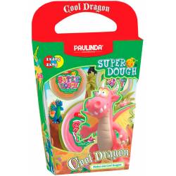 PL-081378-15 Маса для ліплення PAULINDA Super Dough Cool Dragon Дракон рожевий