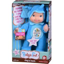 21180-1 Лялька BABY'S FIRST Sing and Learn Співай та Навчайся (блакитне слоненятко)