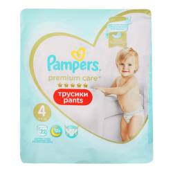 PAMPERS Premium Care Pants 4 Maxi (9-15 кг) 22шт