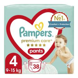 PAMPERS Premium Care Pants 4 Maxi (9-15 кг) 38шт