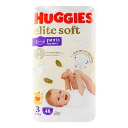 Підгузки-трусики Huggies Elite Soft  (3) 48 шт Унісекс