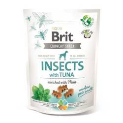 Ласощі Brit Care Dog Crunchy Cracker Insects with Tuna д/собак д/свіжості подиху комахи і тунець м'я
