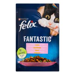 Корм для котів Felix з форелью, зелені боби, желе 85г