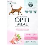 Корм для котів чутливе травлення з ягням 200г Opti meal Фото 2