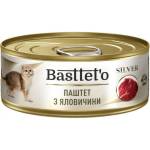 Basttet`O  SILVER  Паштет  з яловичини для котів 85г з/б