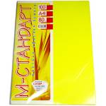 Папір А4 100арк 80г неон Yellow 363-HP (жовтий) М-Стандарт