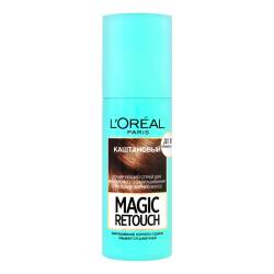 L'Oreal Magic Retouch Тонуючий спрей для максимально сивих коріннь волосся Каштановий 75 мл