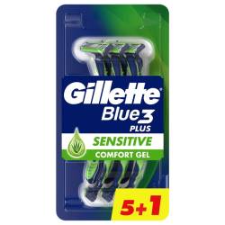 Gillette Бритва одноразова чоловіча Blue Sensetive 3 леза 6шт.