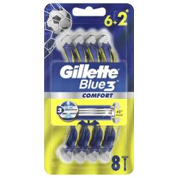 Gillette Бритва одноразова чоловіча Blue 3 6+2шт