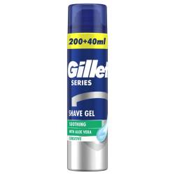 Gillette Гель для гоління Series для чутливої шкіри з Алое вера 240 мл