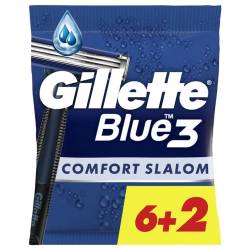 Gillette Бритва одноразова чоловіча Blue 3 Comfort Slalom 8 шт