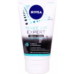 Nivea Пінка для вмивання Make up Еxpert чорна для жирної шкіри 100 мл 86475