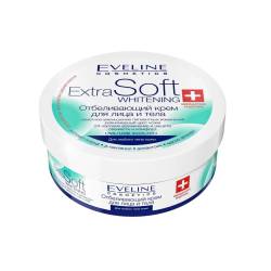 Eveline Extra Soft Крем для обличчя та тіла Whitening відбілюючий 200мл (банка)